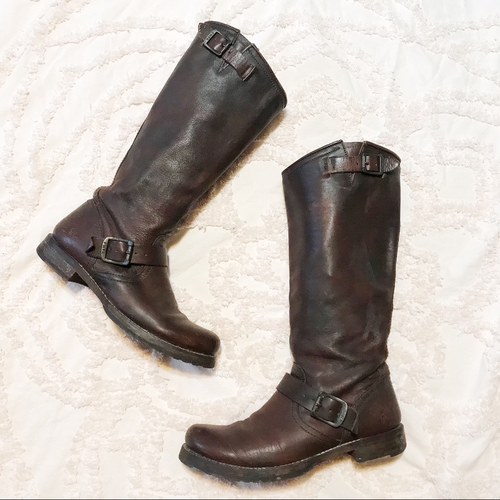 Frye Veronica Slouch Leather Riding Boot